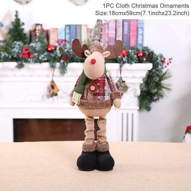 Boneco Decorativo de Natal - Enfeite Natalino Encantador para Mesa e Árvore