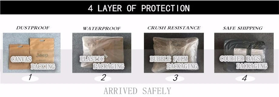 JEEP BULUO Multi-function Business Handbags Mans Shoulder Large