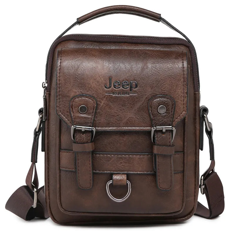JEEP BULUO Multi-function Business Handbags Mans Shoulder Large