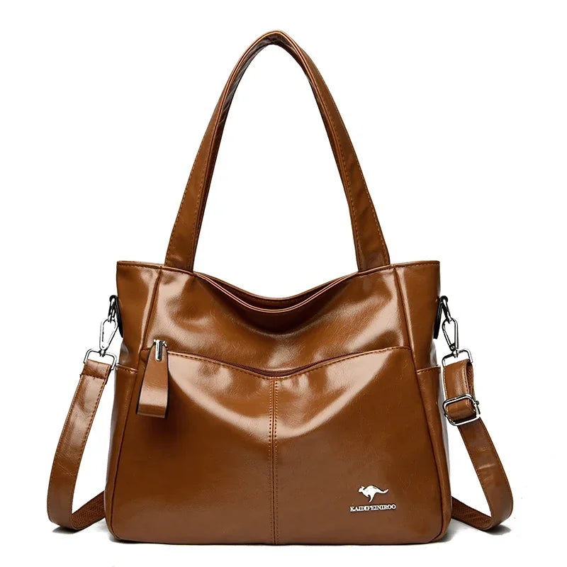 Luxury Designer Shoulder & Crossbody Bag, Soft Classic Style