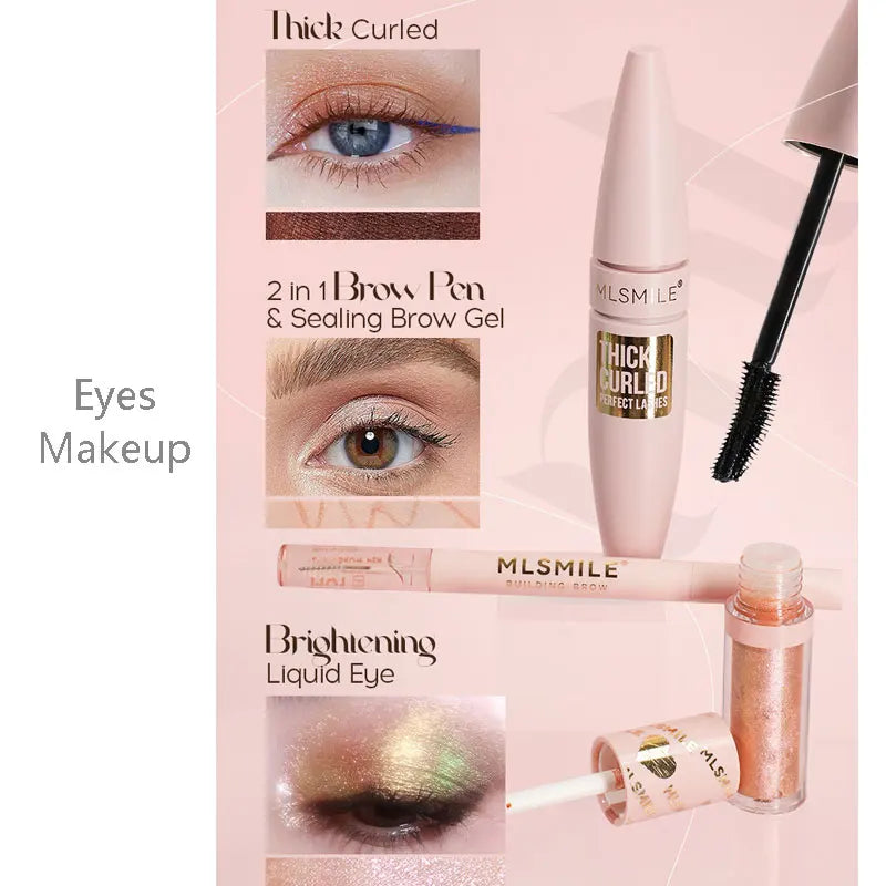 Kit de Maquiagem Completo Profissional com Estojo Organizador