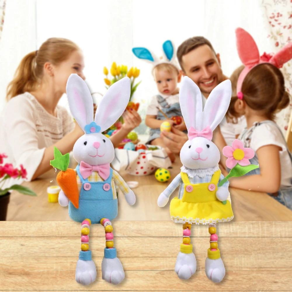 🐰 Casal de Coelhinhos Decorativos da Páscoa 🐰