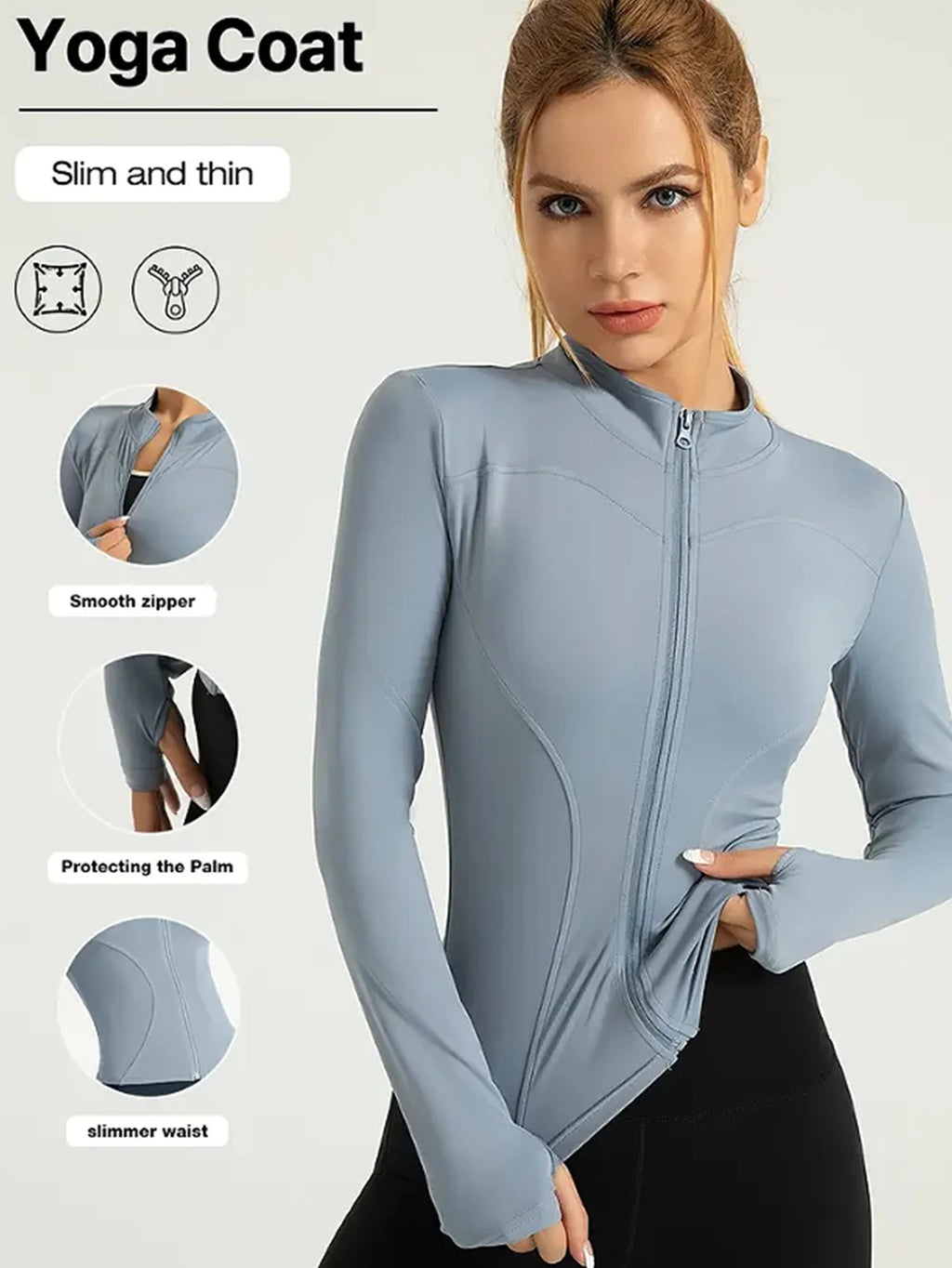 Fitness jacket womens tight quick-drying 2025 autumn edition
