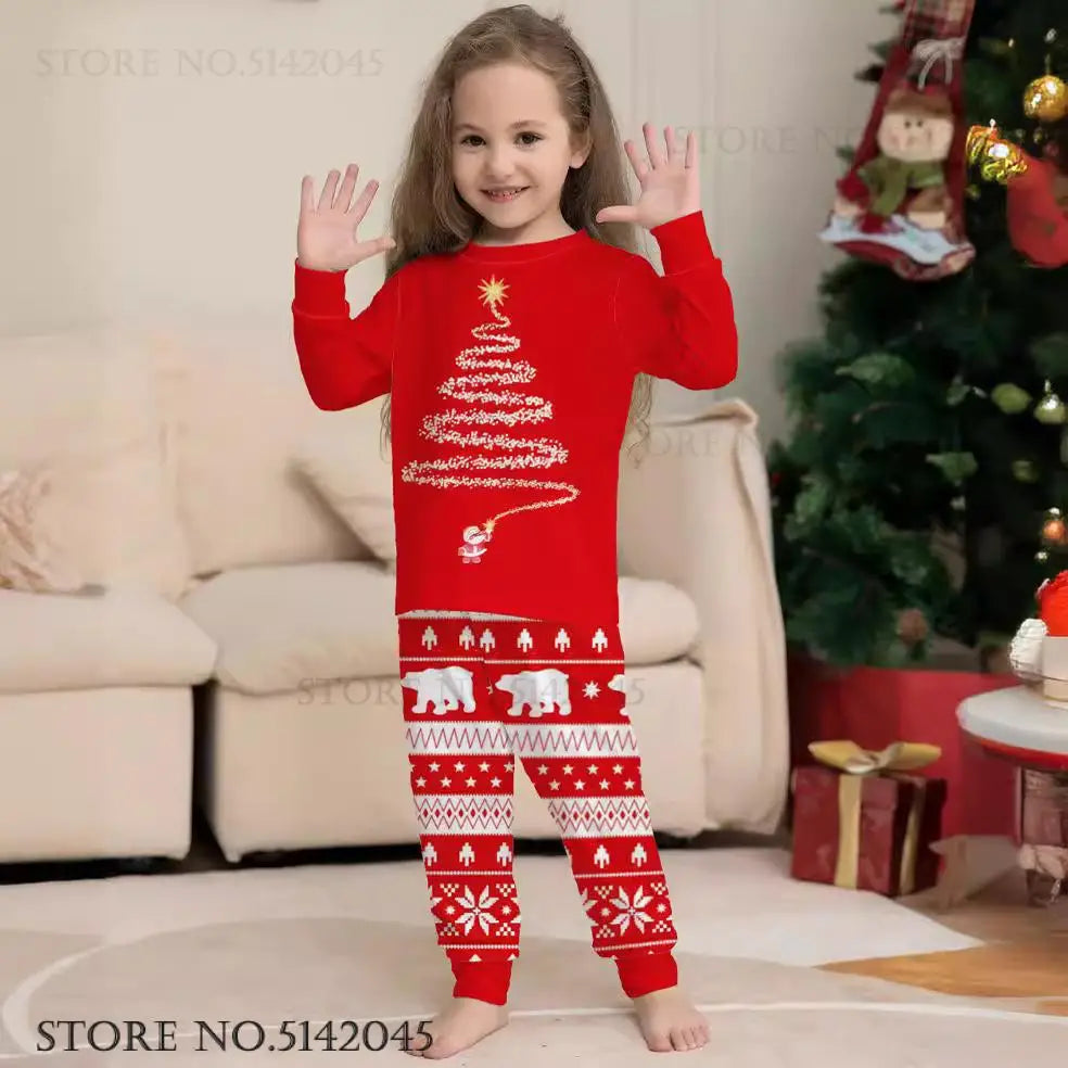 Pijama Natalino Família Completa - Conjunto Festivo Macio com Estampa de Natal
