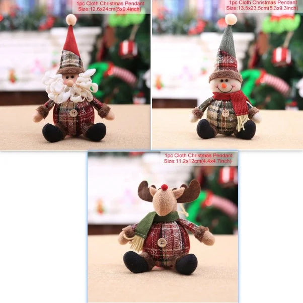 Boneco Decorativo de Natal - Enfeite Natalino Encantador para Mesa e Árvore