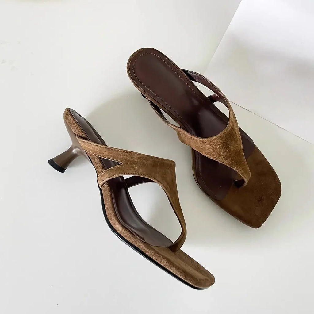 High Heel Thong Slippers