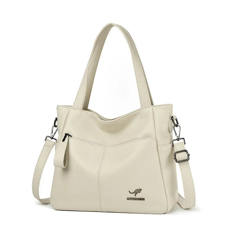 Luxury Designer Shoulder & Crossbody Bag, Soft Classic Style