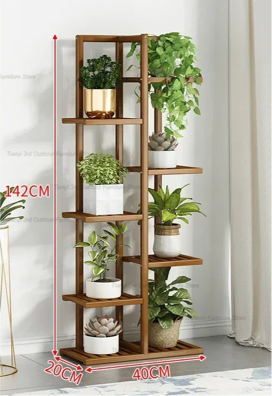 Nordic Wooden Plant Shelves