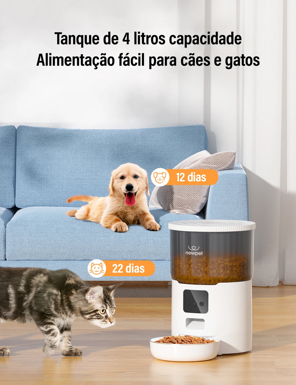 🤖 PetCare Smart Feeder 4L