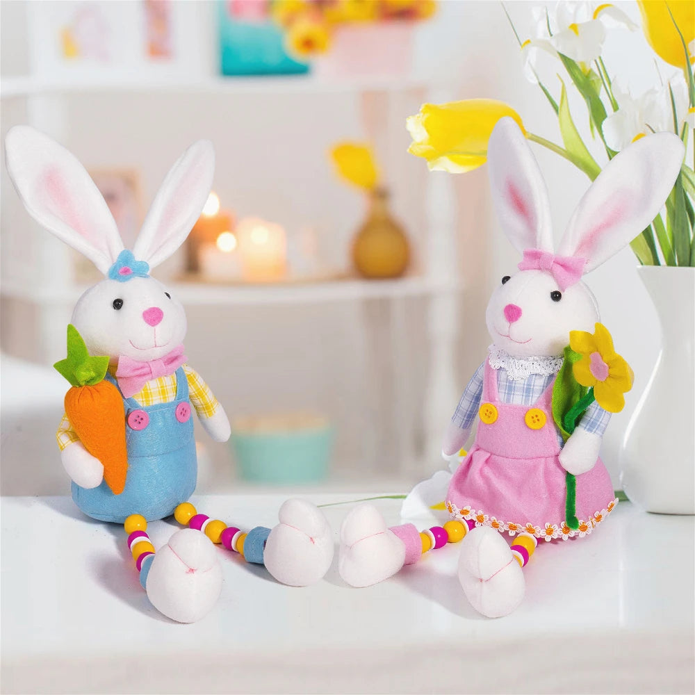 🐰 Casal de Coelhinhos Decorativos da Páscoa 🐰