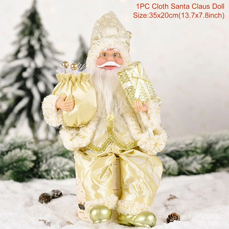 Boneco Decorativo de Natal - Enfeite Natalino Encantador para Mesa e Árvore