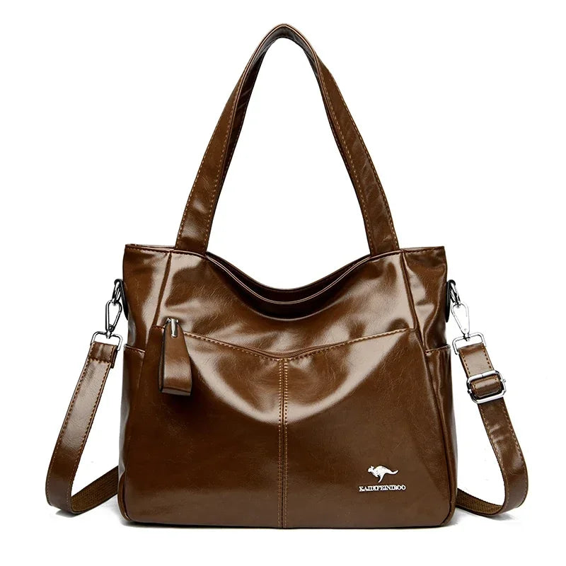 Luxury Designer Shoulder & Crossbody Bag, Soft Classic Style