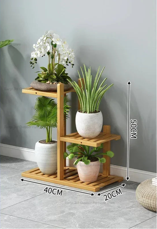 Nordic Wooden Plant Shelves