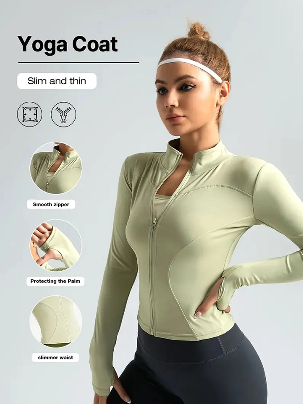 Fitness jacket womens tight quick-drying 2025 autumn edition