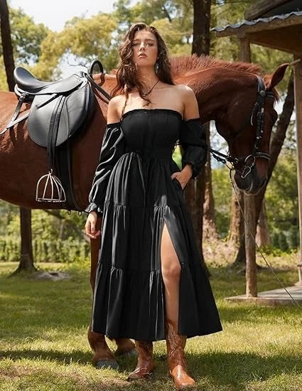 Vintage Peasant Renaissance Dress