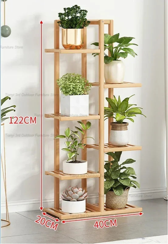 Nordic Wooden Plant Shelves