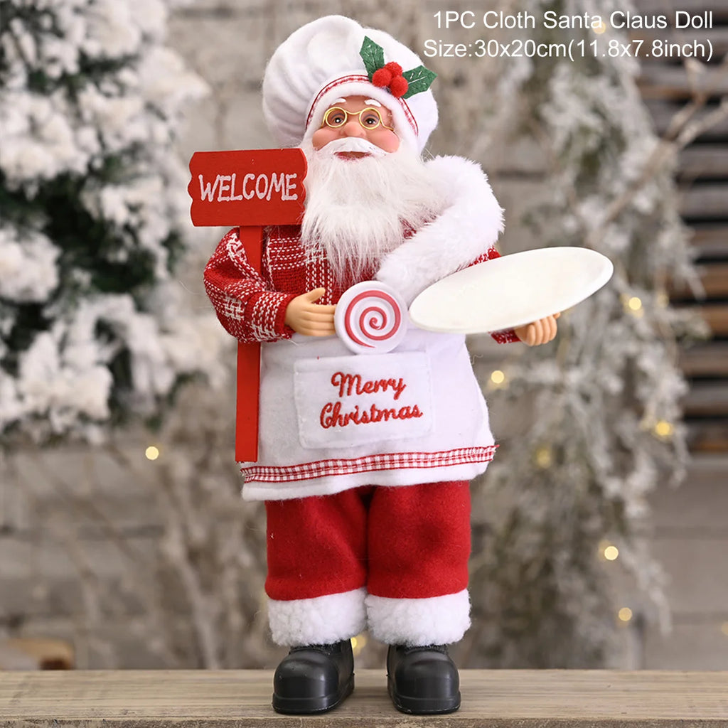 Boneco Decorativo de Natal - Enfeite Natalino Encantador para Mesa e Árvore