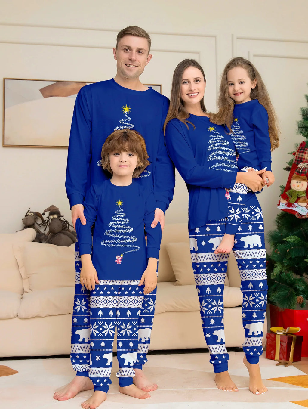 Pijama Natalino Família Completa - Conjunto Festivo Macio com Estampa de Natal