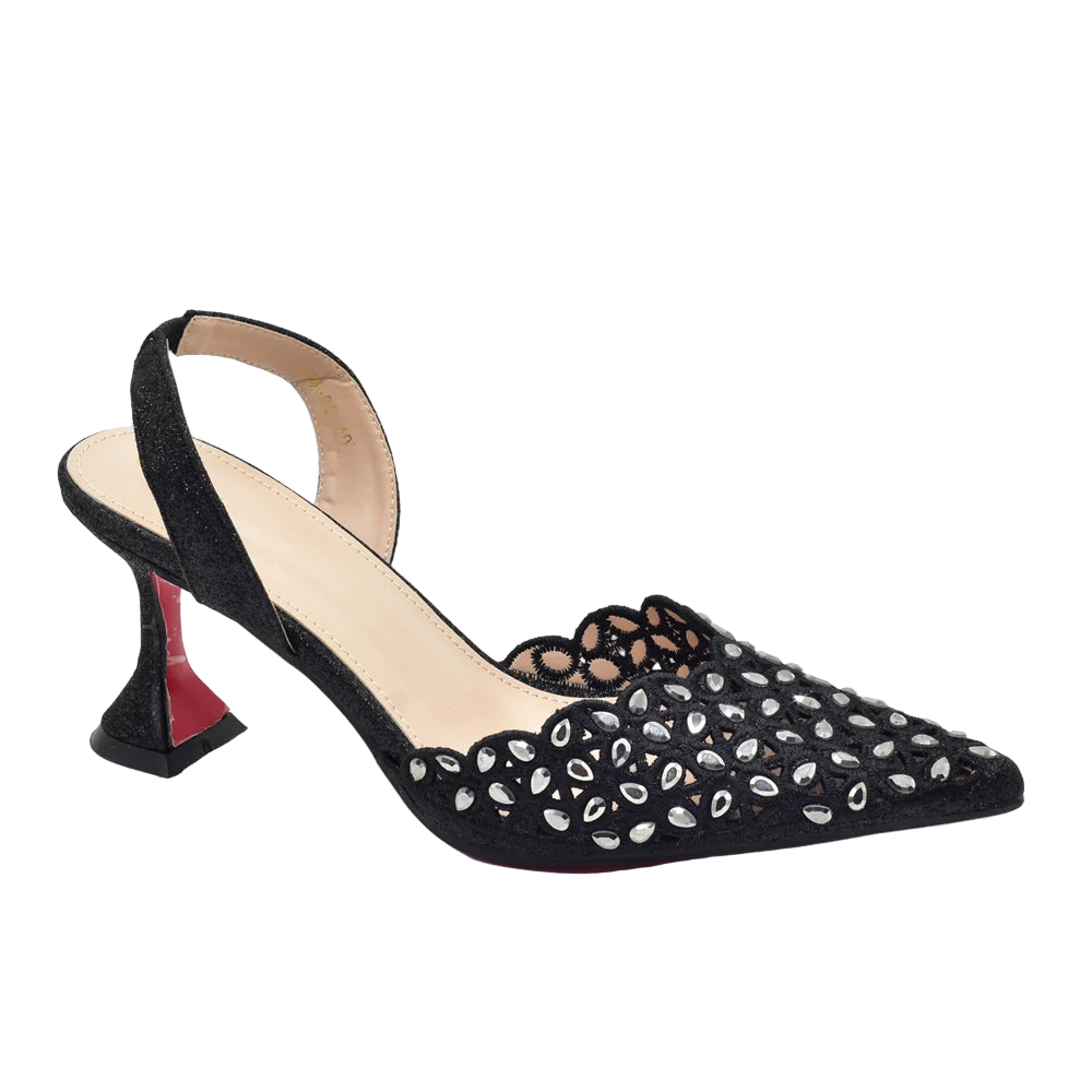 Luxury Silver Shoe and Bag Set