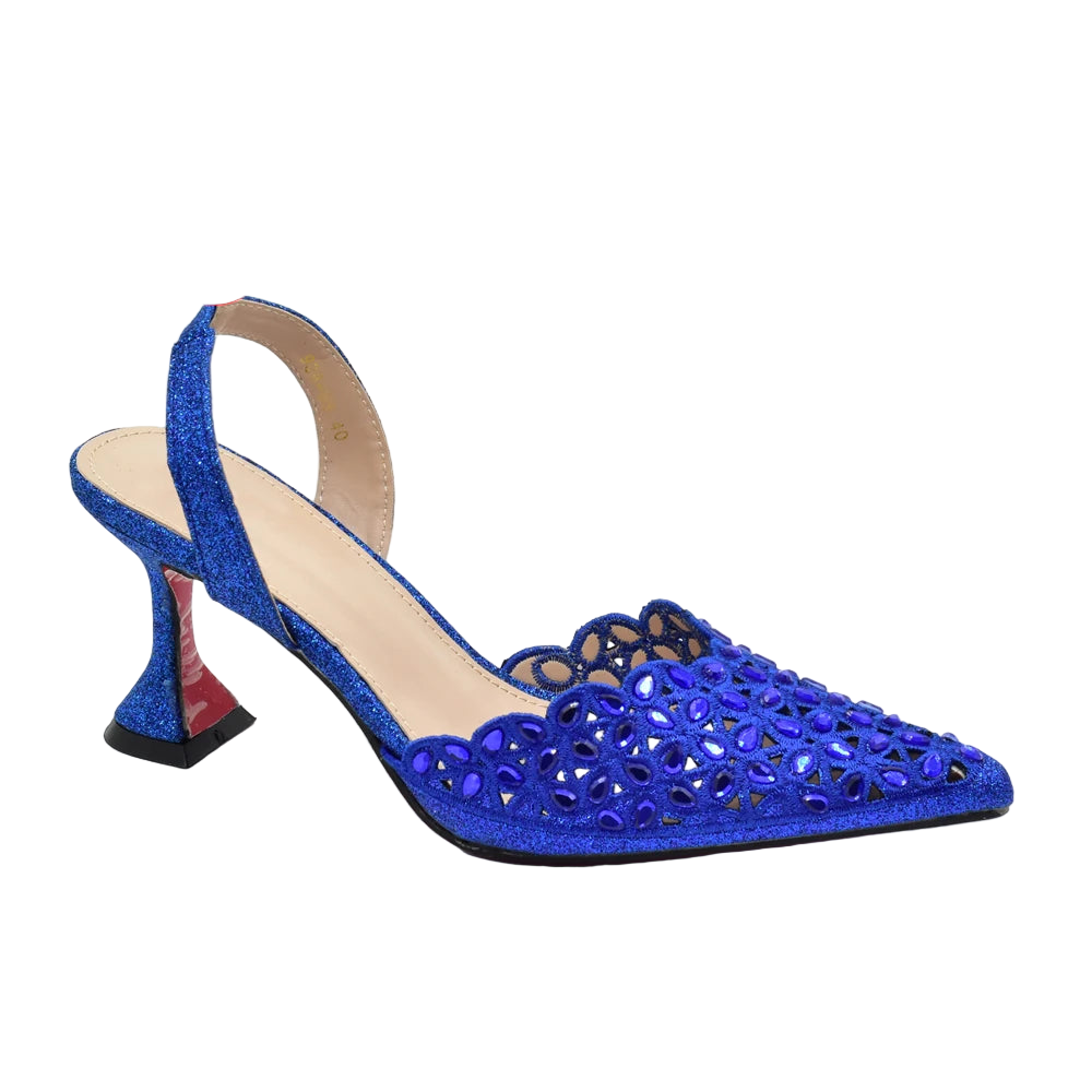 Luxury Silver Shoe and Bag Set