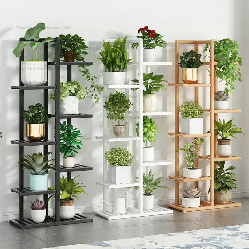 Nordic Wooden Plant Shelves