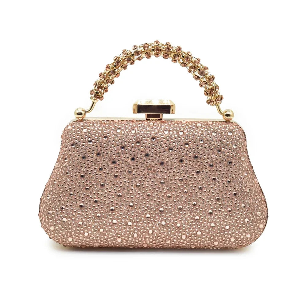 Rhinestone Heeled Sandals for Women