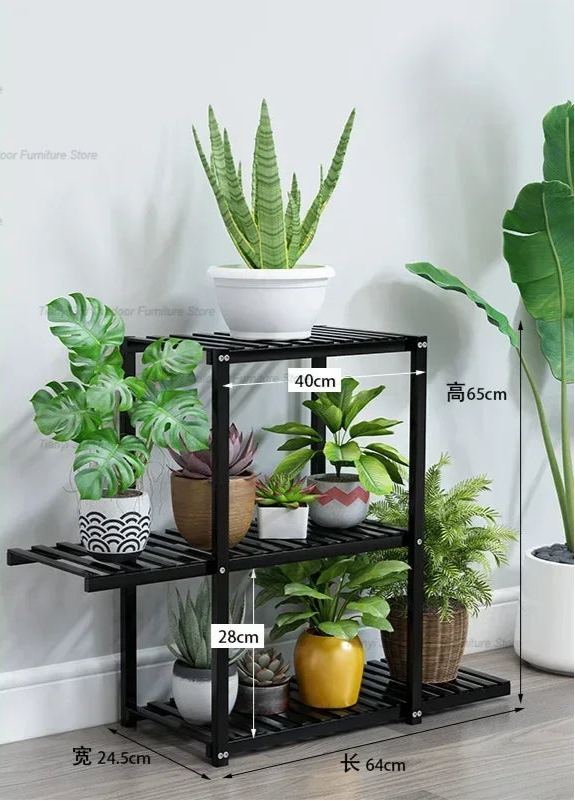 Nordic Wooden Plant Shelves