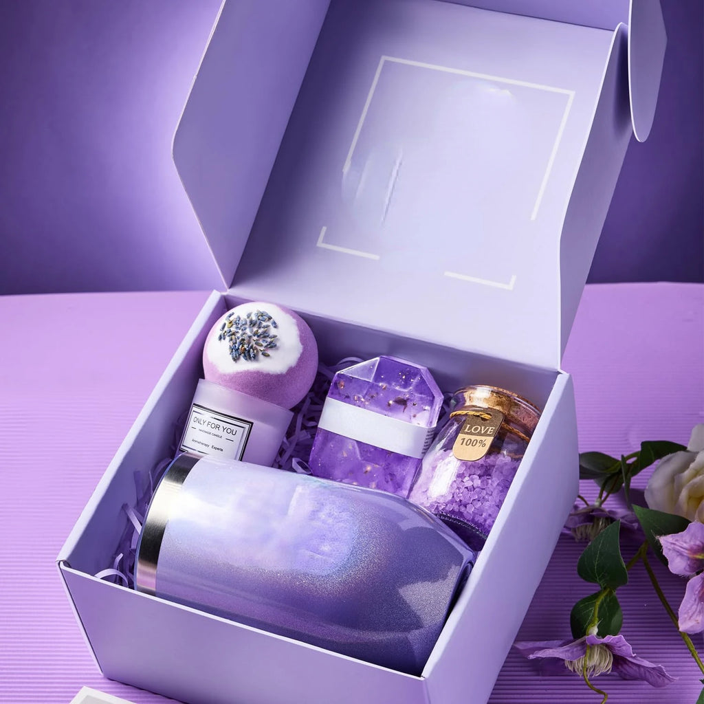 Cesta de Presente Spa Luxo Lavanda para Mulher
