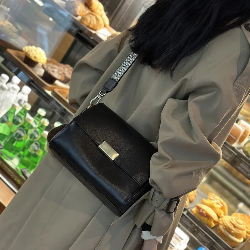 Soft Cowhide Leather Women’s Crossbody Shoulder Bag