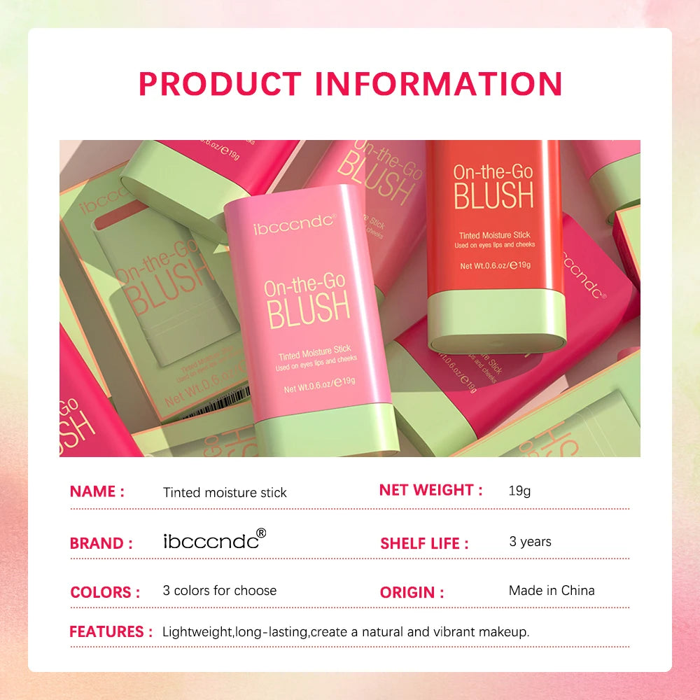 ✨ Blush Stick Multifuncional - Glow Natural em Um Toque ✨