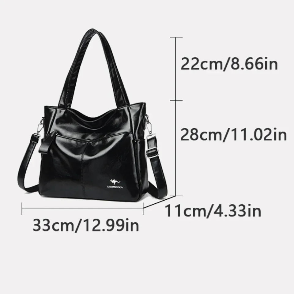 Luxury Designer Shoulder & Crossbody Bag, Soft Classic Style