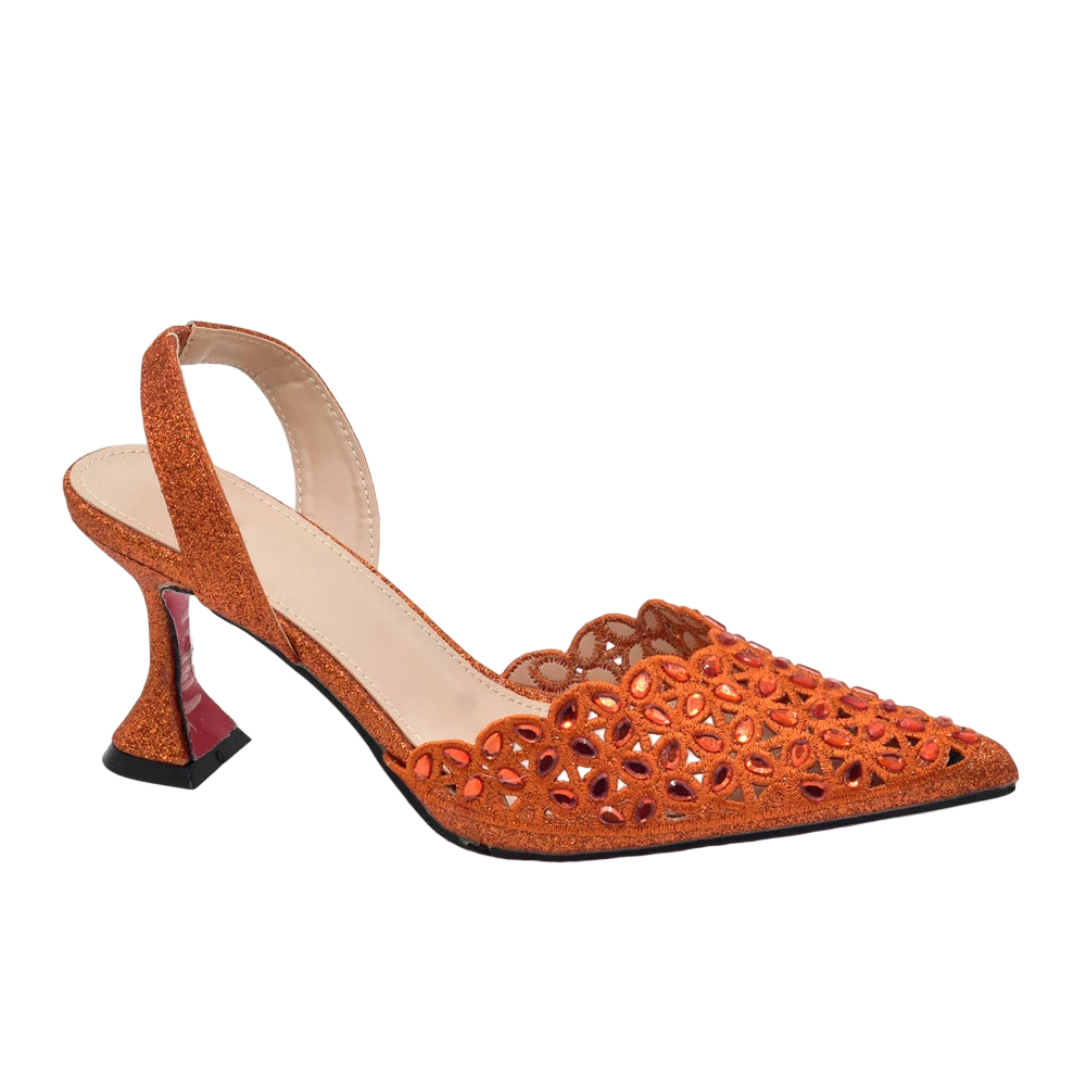 Luxury Silver Shoe and Bag Set