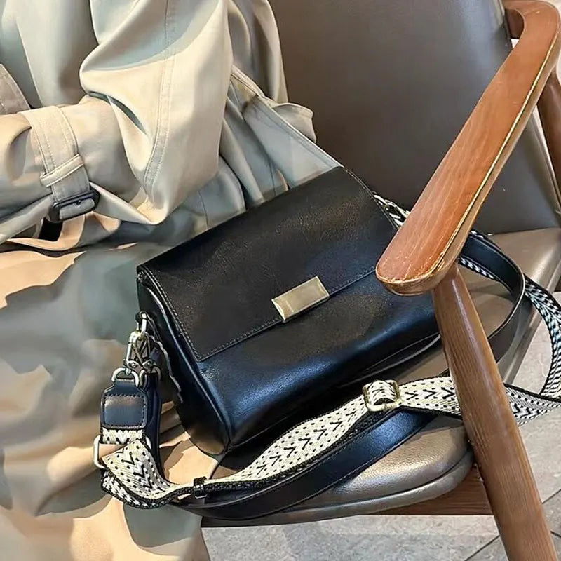 Soft Cowhide Leather Women’s Crossbody Shoulder Bag