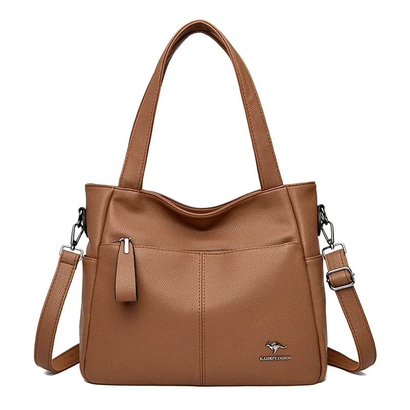 Luxury Designer Shoulder & Crossbody Bag, Soft Classic Style