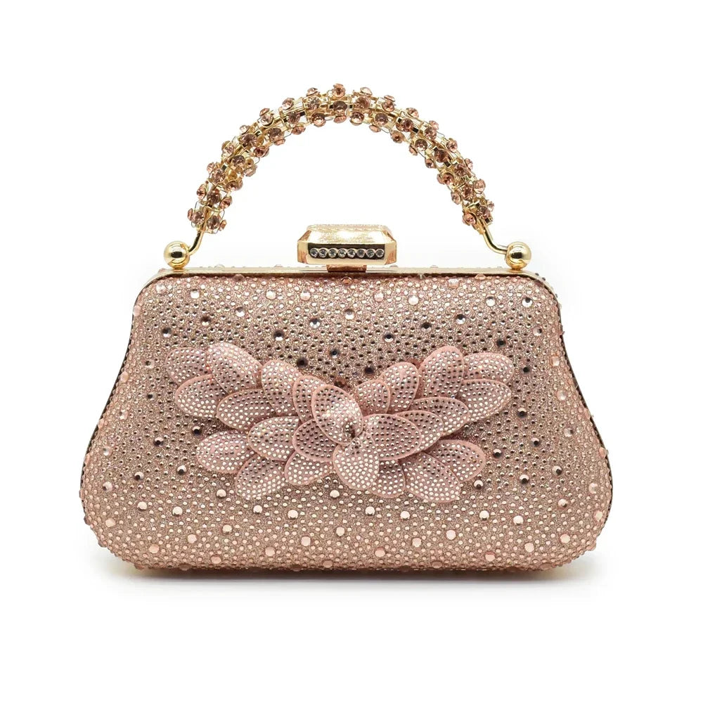 Rhinestone Heeled Sandals for Women