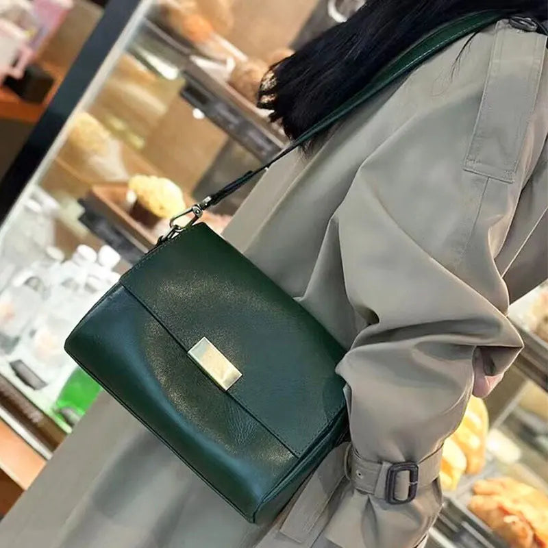 Soft Cowhide Leather Women’s Crossbody Shoulder Bag