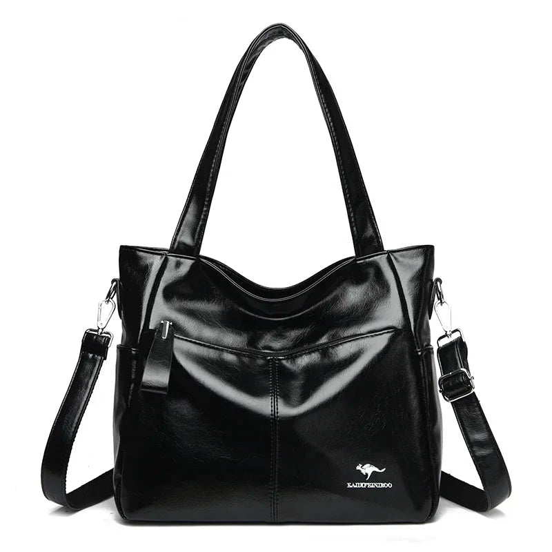 Luxury Designer Shoulder & Crossbody Bag, Soft Classic Style