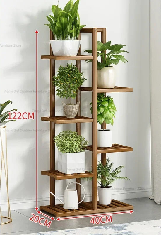 Nordic Wooden Plant Shelves