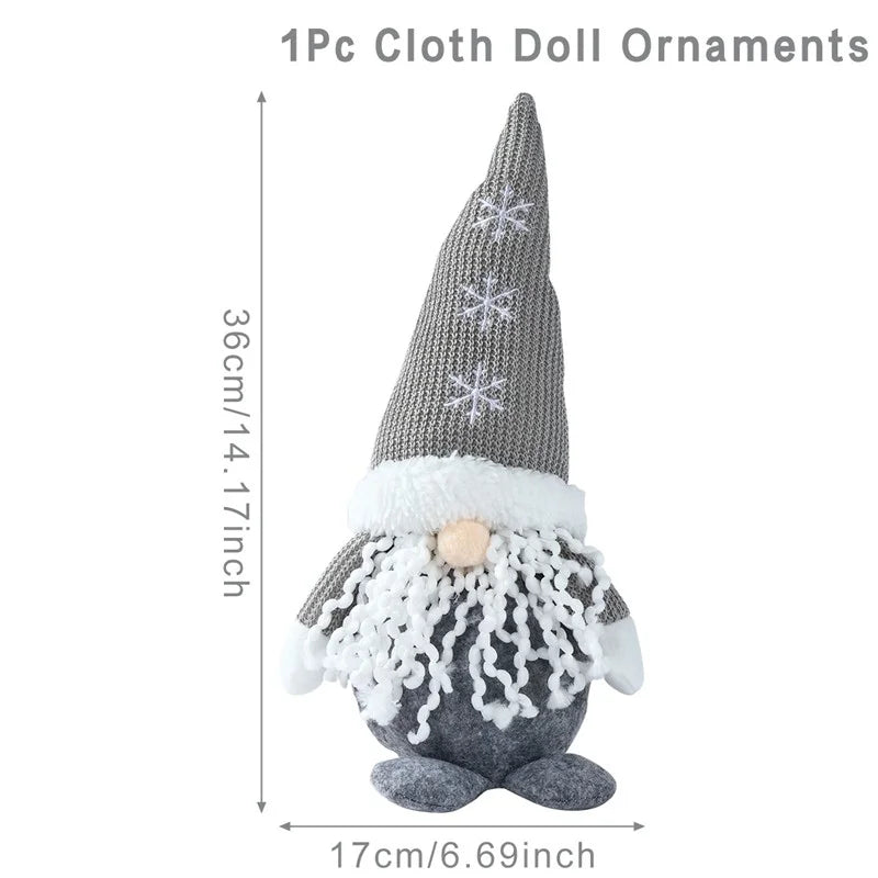 Boneco Decorativo de Natal - Enfeite Natalino Encantador para Mesa e Árvore