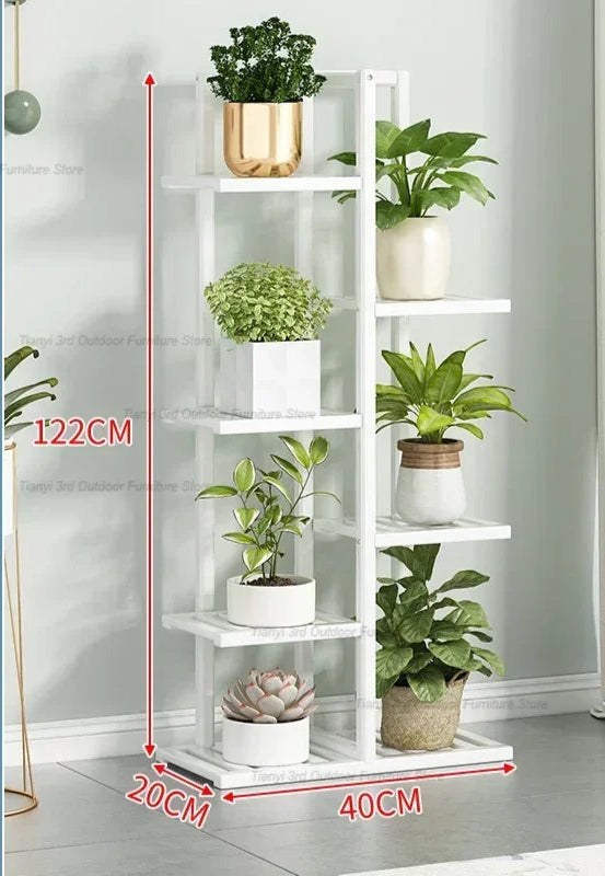 Nordic Wooden Plant Shelves