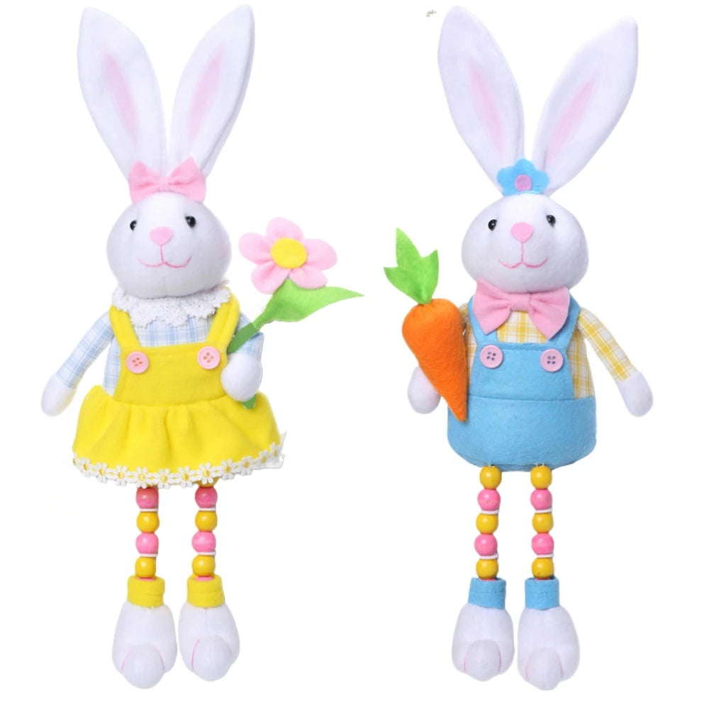 🐰 Casal de Coelhinhos Decorativos da Páscoa 🐰