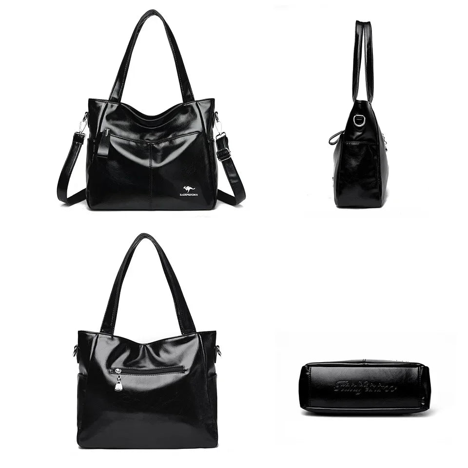 Luxury Designer Shoulder & Crossbody Bag, Soft Classic Style