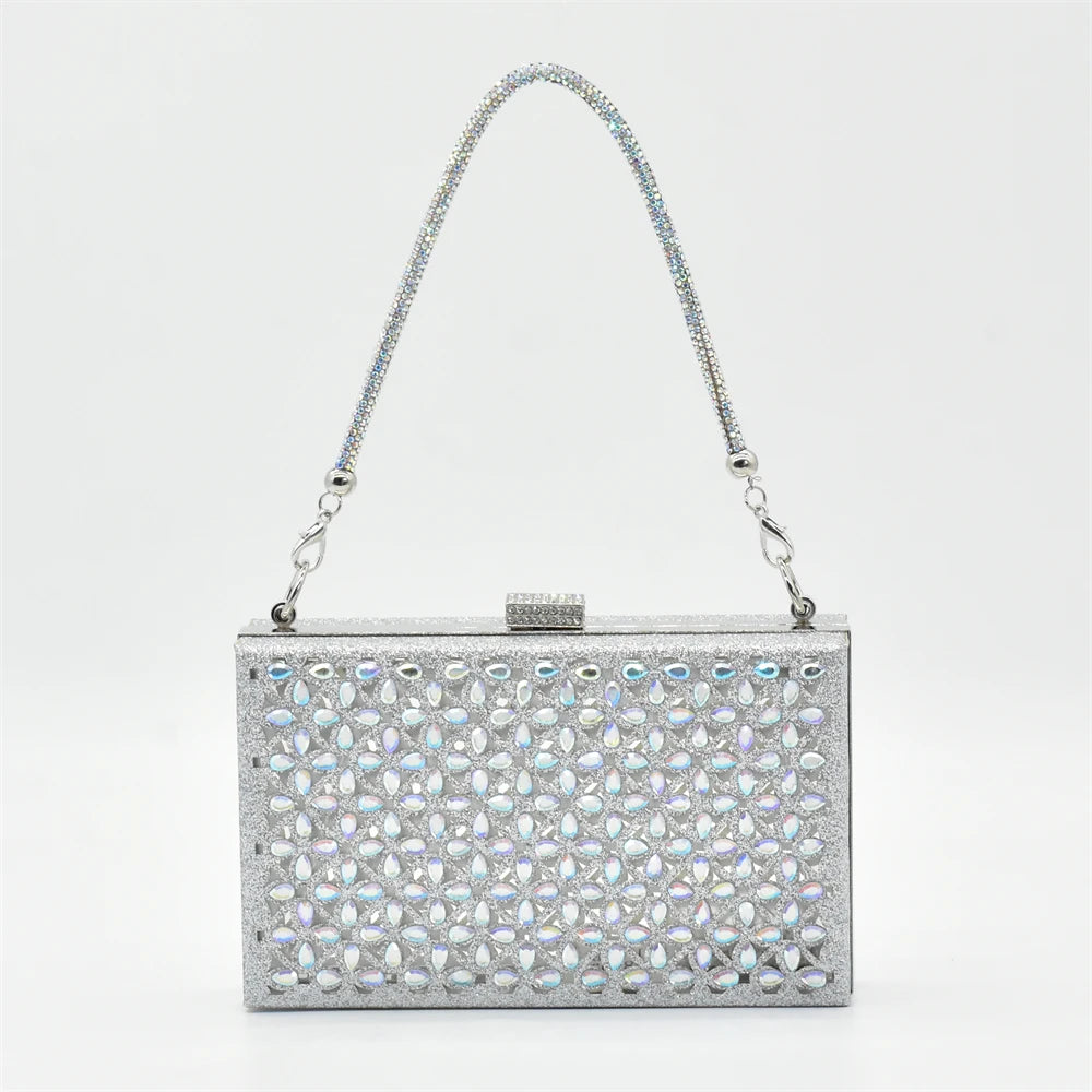 Luxury Silver Shoe and Bag Set