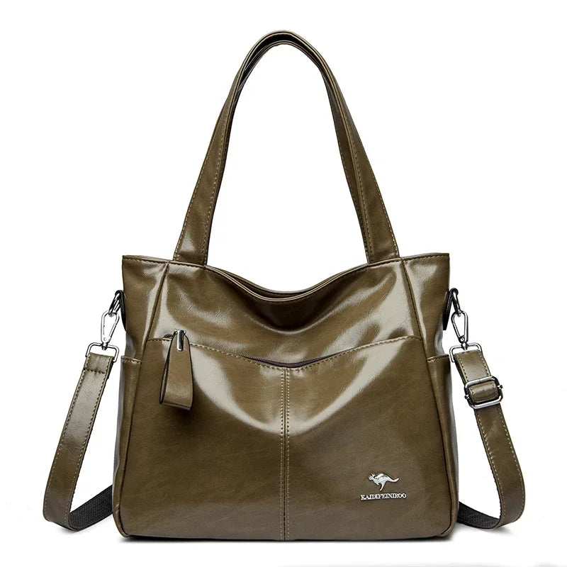 Luxury Designer Shoulder & Crossbody Bag, Soft Classic Style