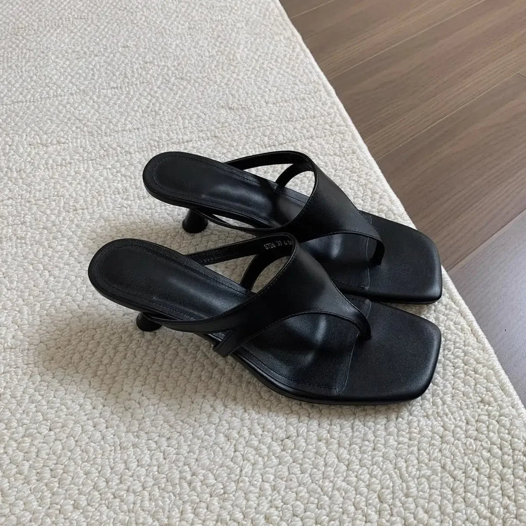 High Heel Thong Slippers