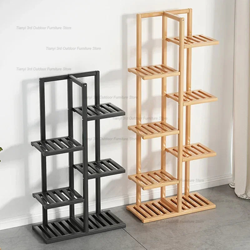 Nordic Wooden Plant Shelves
