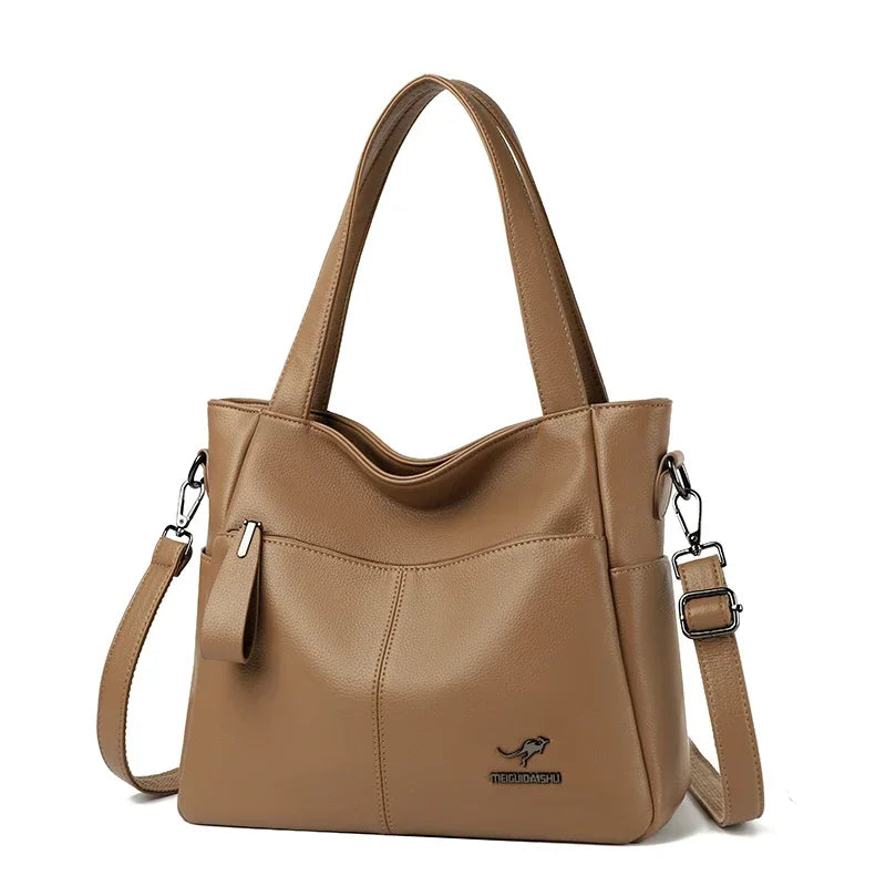 Luxury Designer Shoulder & Crossbody Bag, Soft Classic Style