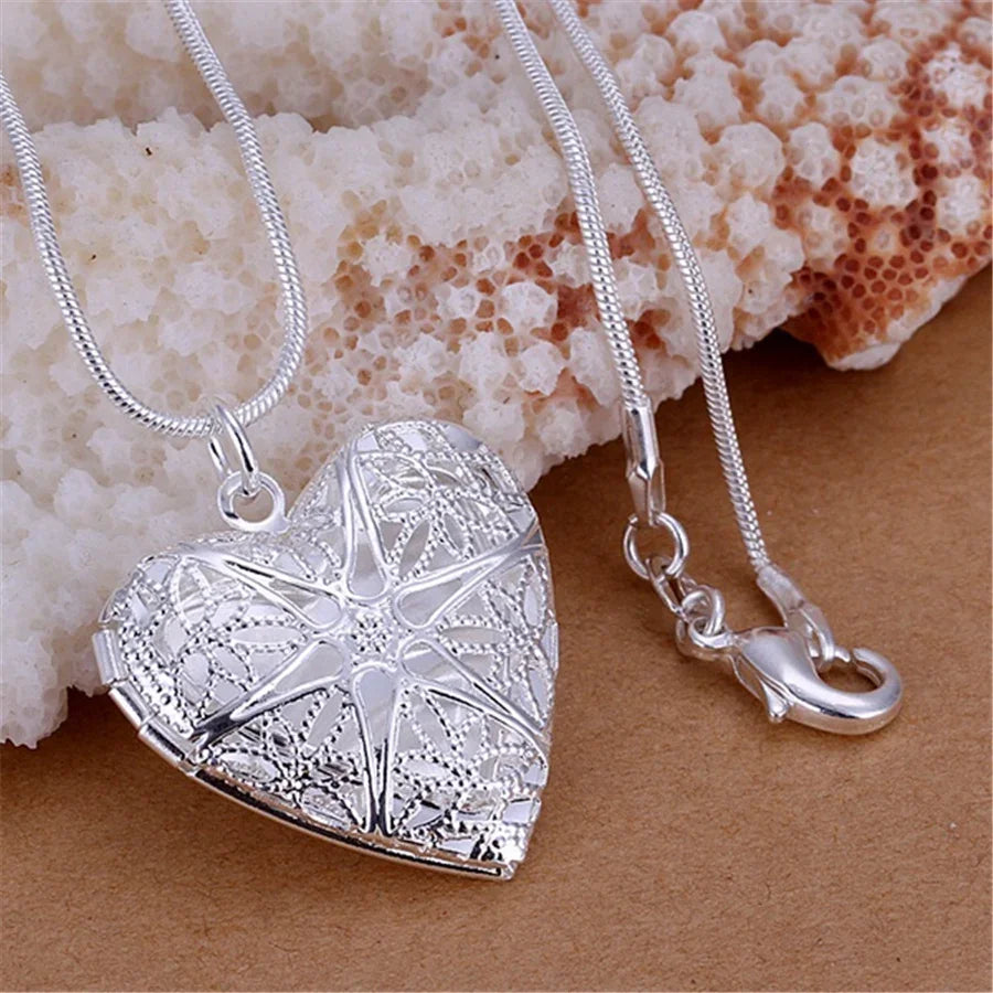 Women’s Sterling Silver Picture Frame Necklace