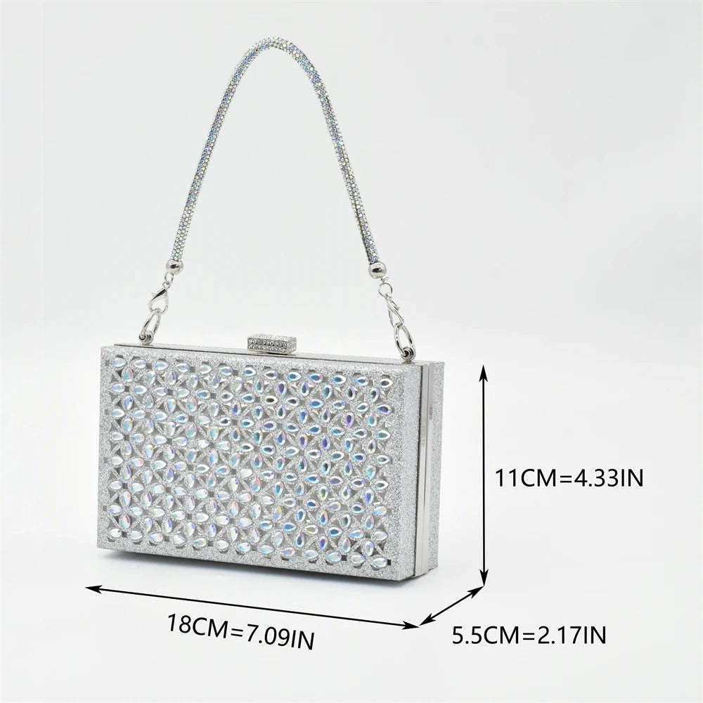 Luxury Silver Shoe and Bag Set