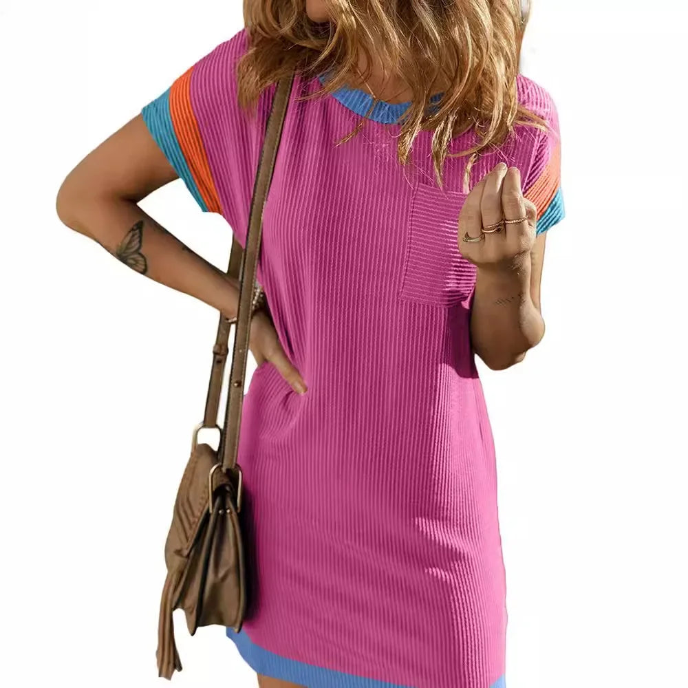 Trendy Women’s Knitted Mini Dress